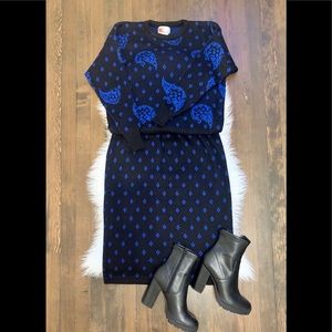 Vintage sweater and matching skirt